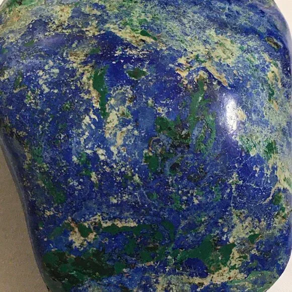 2.5 lbs Azurite polished nodule with Malachite